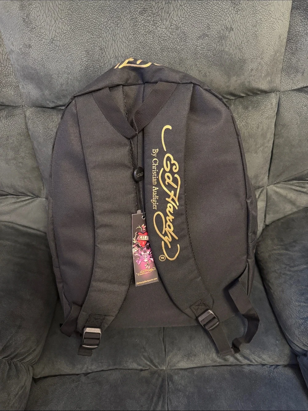 Black Women's Backpack with Colorful Geisha Print